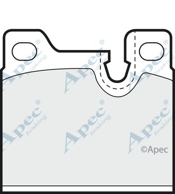 APEC BRAKING Комплект тормозных колодок, дисковый тормоз PAD304